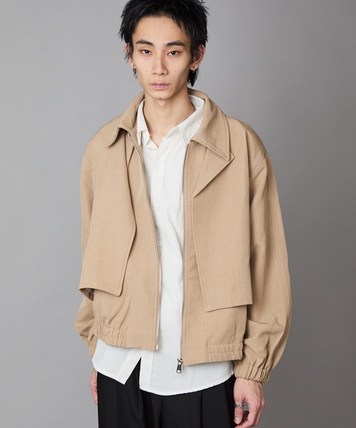 Theater code ブルゾン アウター Full-Zip Faux Layered Jacket