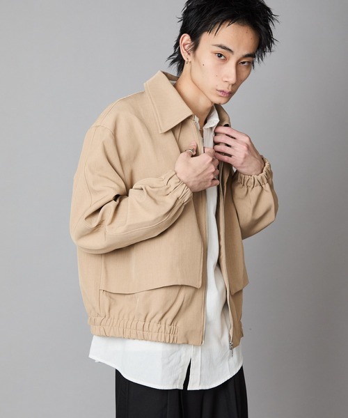 Theater code ブルゾン アウター Full-Zip Faux Layered Jacket