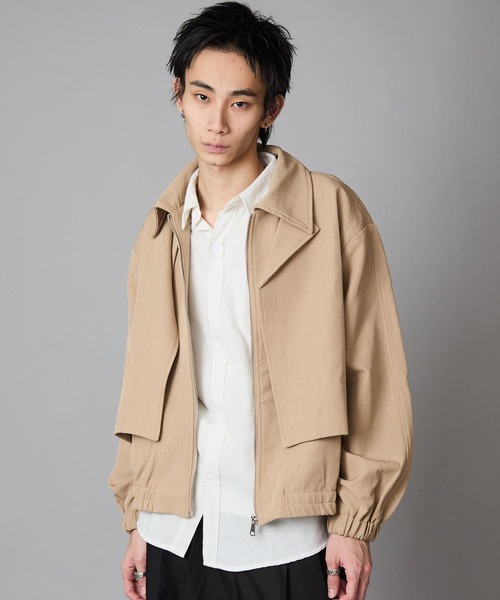 Theater code ブルゾン アウター Full-Zip Faux Layered Jacket