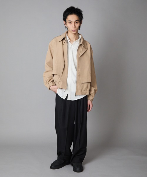 Theater code ブルゾン アウター Full-Zip Faux Layered Jacket