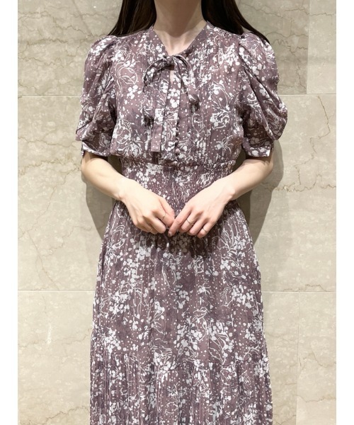 SNIDEL（スナイデル） 半袖ワンピース 0 ブラウン レディース