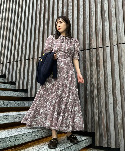 SNIDEL（スナイデル） 半袖ワンピース 0 ブラウン レディース