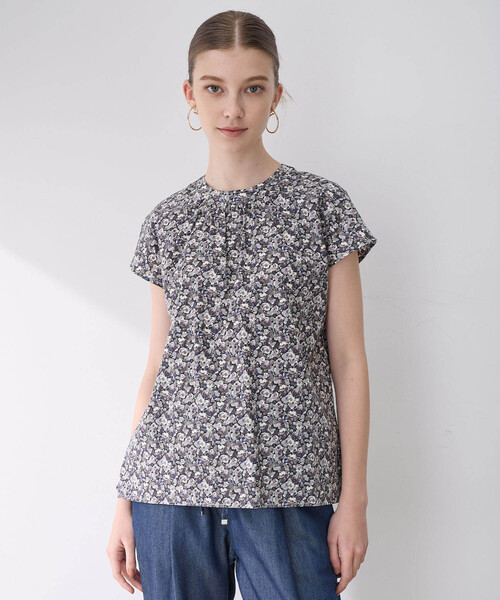 「LE SOUK HOLIDAY」 半袖シャツ L ブラック レディース_画像4