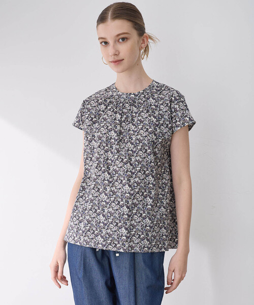 「LE SOUK HOLIDAY」 半袖シャツ L ブラック レディース_画像6