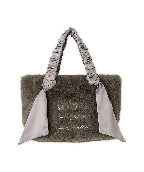 SNIDEL ナイロンファートートバッグ SNIDEL HOME ハンドバッグ ファーバッグ : ZOZOTOWN Yahoo!店 - 通販