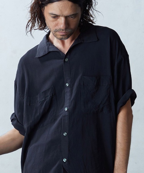 「EGO TRIPPING」 半袖シャツ 48(L) ブラック メンズ_画像3