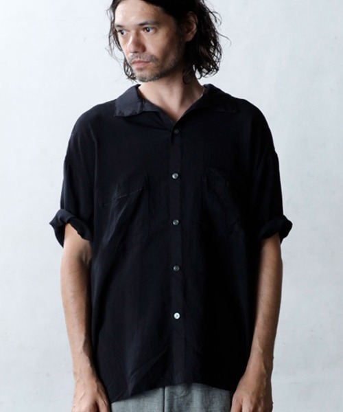 「EGO TRIPPING」 半袖シャツ 48(L) ブラック メンズ_画像4