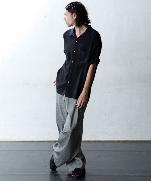 「EGO TRIPPING」 半袖シャツ 48(L) ブラック メンズ_画像5