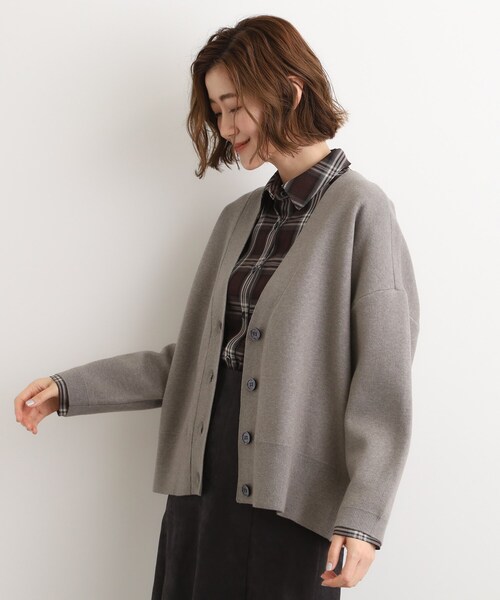 フローブ　ロングニットカーデ　maha n'OrLABELモヘヤタッチ花柄ジャカードニットロングカーディガン[品番