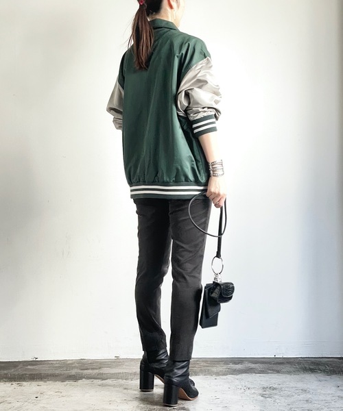 「COMMON WARE」 スタジャン M レッド レディース_画像6