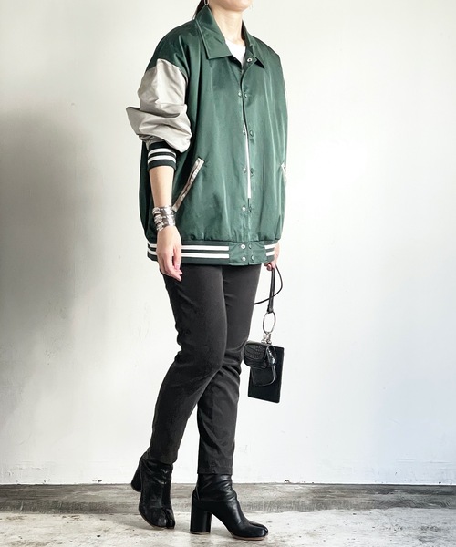 「COMMON WARE」 スタジャン M レッド レディース_画像9
