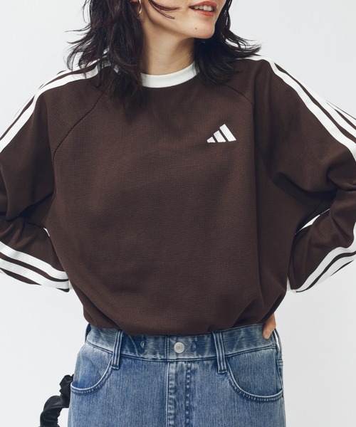 【完売品】adidas originals スリーストライプワッフルTシャツ S adidas（アディダス） tシャツ ワッフル スリーストライプス オーバー