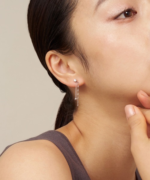 va vendome aoyama ピアス シルバー 3WAY キュービックジルコニア