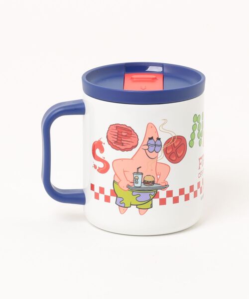 スポンジ・ボブ 蓋付き茶碗 蓋碗 茶器 陶磁器 新品未使用 タンブラー 「SPONGEBOB/スポンジボブ」STAINLESS MUG/蓋付き