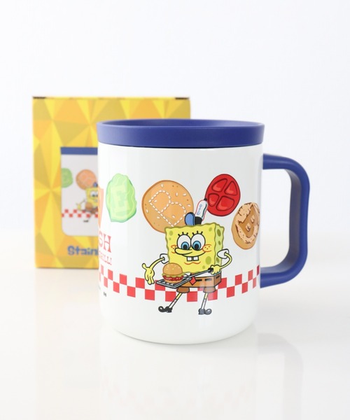 タンブラー 「SPONGEBOB/スポンジボブ」STAINLESS MUG/蓋付き