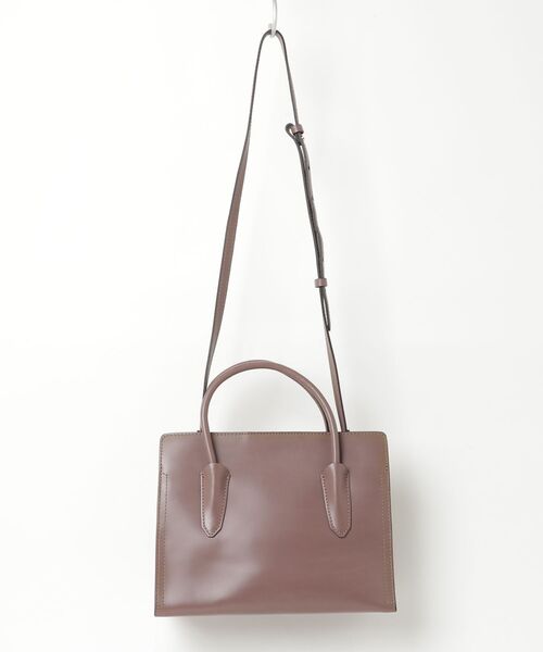 ジャンニキャリーニ ブラウンレザー2wayバッグ GIANNI CHIARINI（ジャンニ キアリーニ） 2WAYバッグ - ブラウン