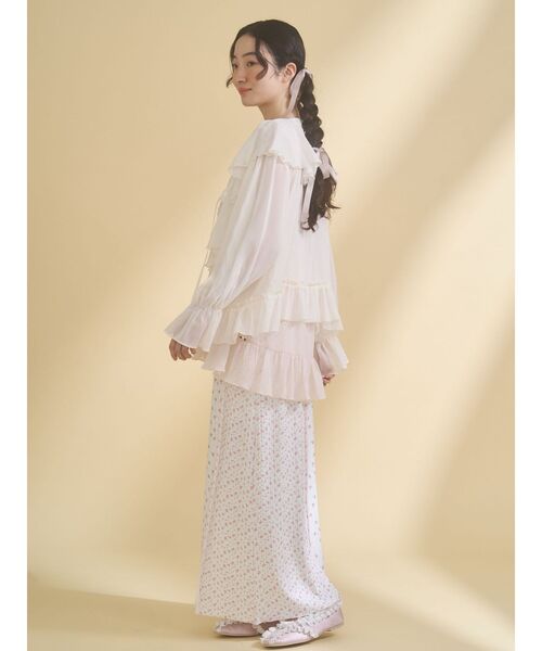 merry jenny（メリージェニー） カーディガン シアーフリルボレロ