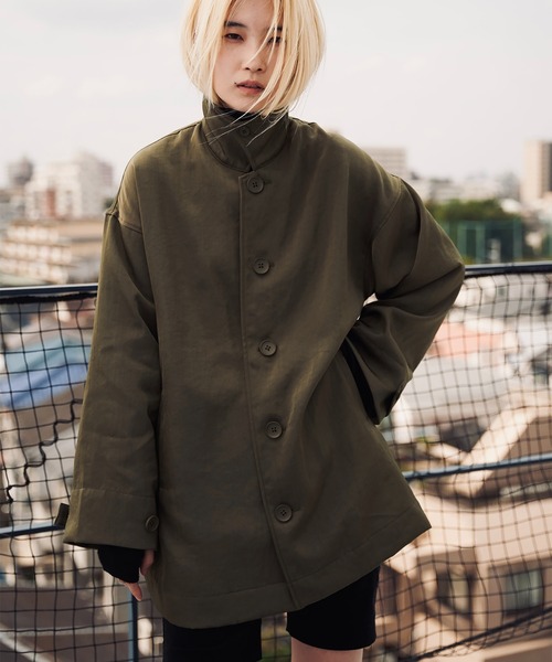 ENOF ステンカラーコート FREE カーキ レディース : ZOZOTOWN Yahoo!店