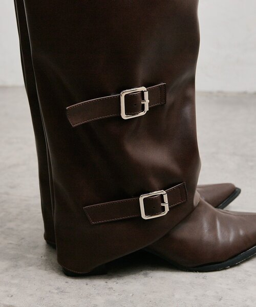 mystic（ミスティック） ブーツ ベルト付きロングブーツ レディース