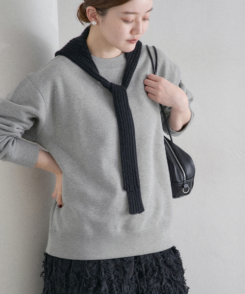 LOOPWHEELER LOWERCASE KNITWEAR スウェット IENA（イエナ） トレーナー スウェット LOOPWHEELER for LOWERCASE