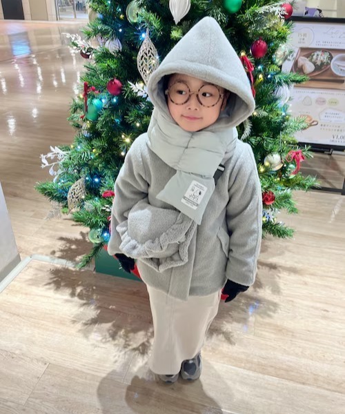 ikka（イッカ） コート アウター 「親子コーデ」ブークレー2WAYフード