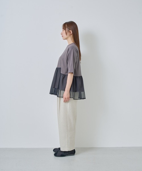 Kelen（ケレン） tシャツ 「KELEN / ケレン」アシンメトリー異素材