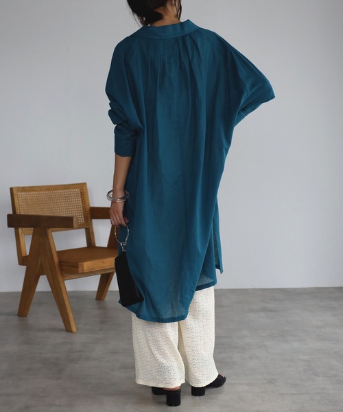 「mi via loca」 長袖シャツ FREE ブラック レディース_画像4