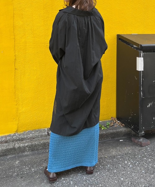 「mi via loca」 長袖シャツ FREE ブラック レディース_画像7