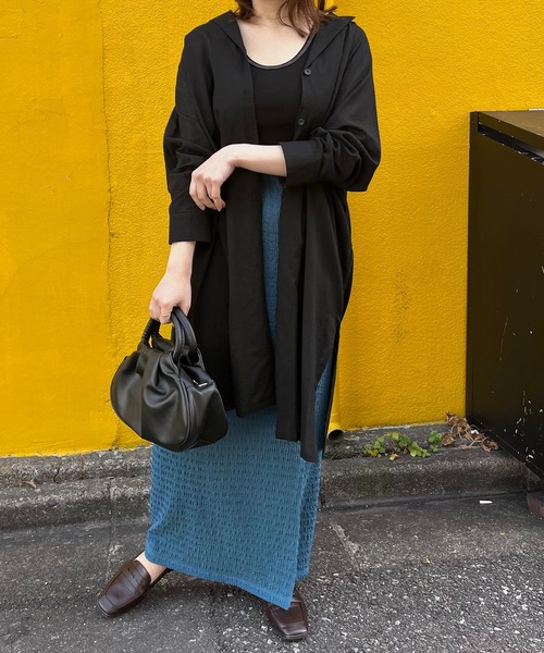 「mi via loca」 長袖シャツ FREE ブラック レディース_画像8