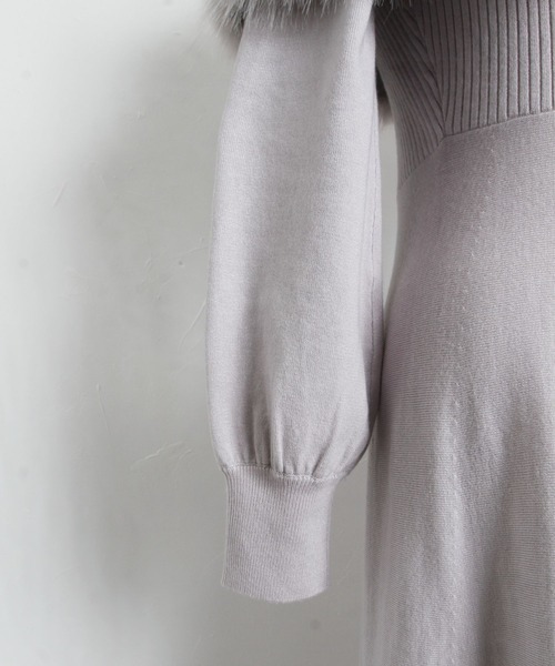 「tocco closet」 ニットワンピース M ベージュ系その他 レディース_画像2