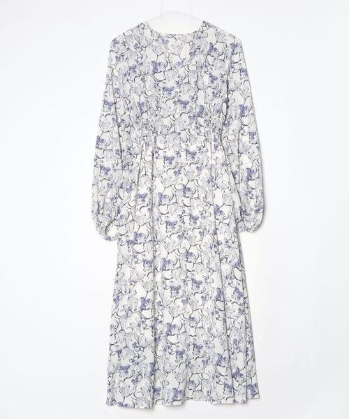 FRAY I.D（フレイ・アイディー） 花柄長袖ワンピース FREE ホワイト