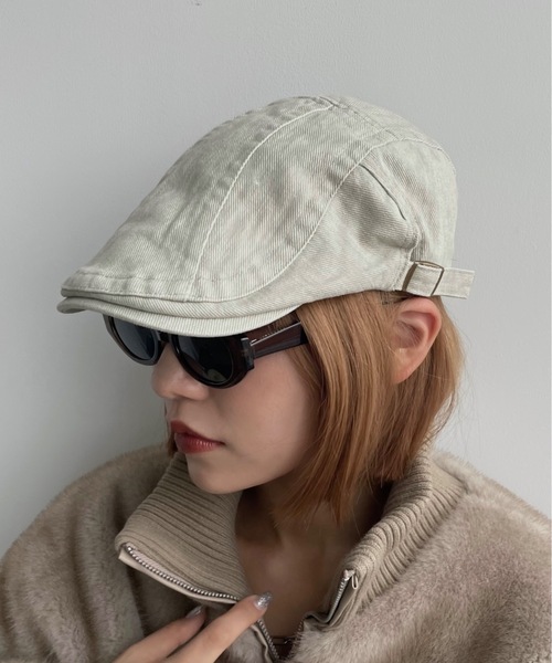 「SHAGGIE」 ハンチング FREE ブラック レディース_画像4