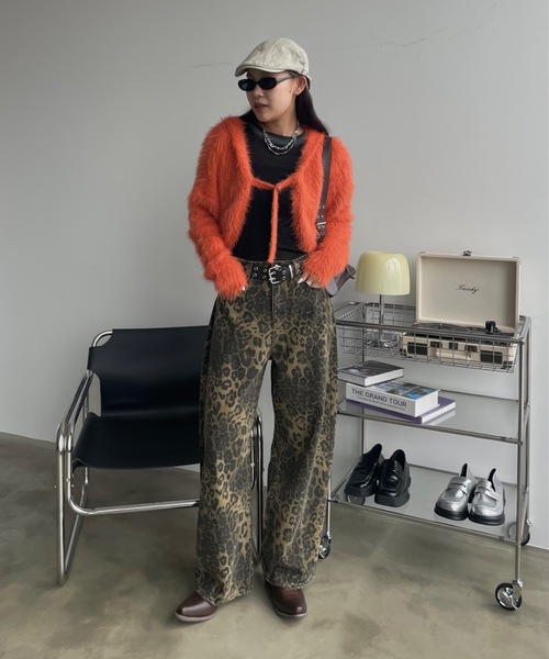 「SHAGGIE」 ハンチング FREE ブラック レディース_画像8