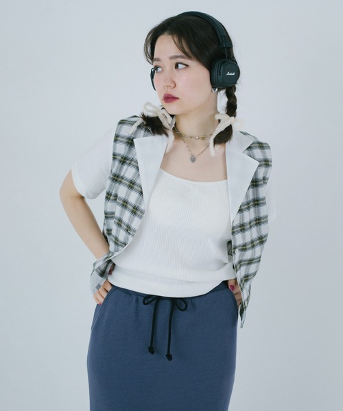 「TINA:JOJUN」 半袖シャツ M アイボリー レディース_画像5