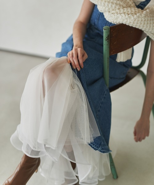 「LA BELLE ETUDE」 サロペットスカート 1 ブルー レディース_画像2