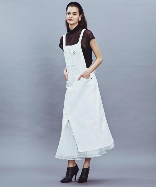 「LA BELLE ETUDE」 サロペットスカート 1 ブルー レディース_画像6