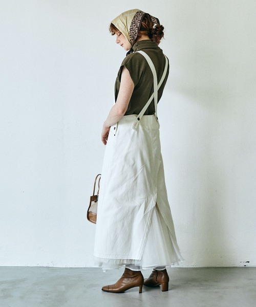 「LA BELLE ETUDE」 サロペットスカート 1 ブルー レディース_画像7