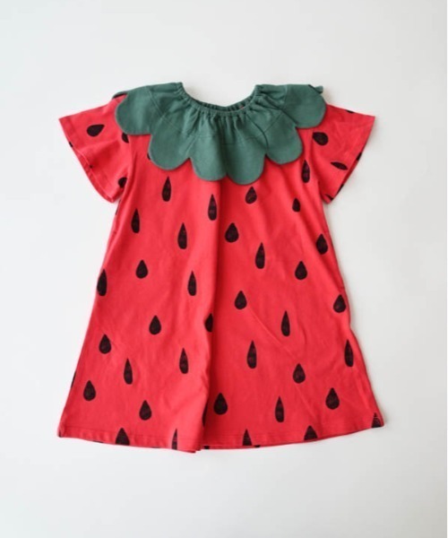 nicohrat（ニコフラート） ワンピース いちごワンピース キッズ 子供服