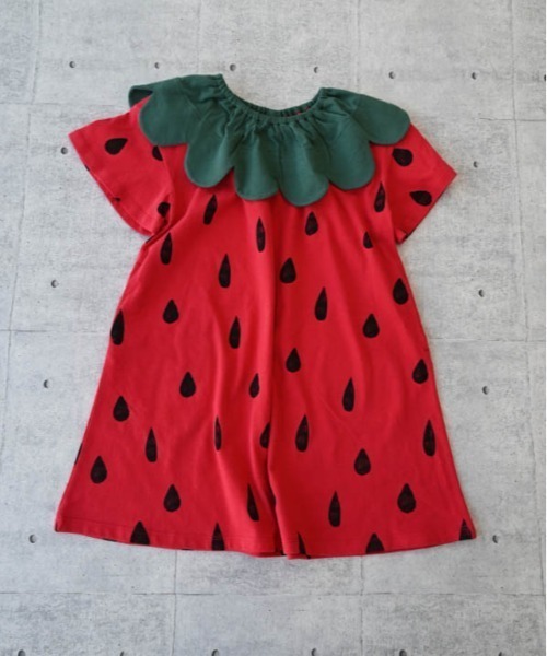 nicohrat（ニコフラート） ワンピース いちごワンピース キッズ 子供服