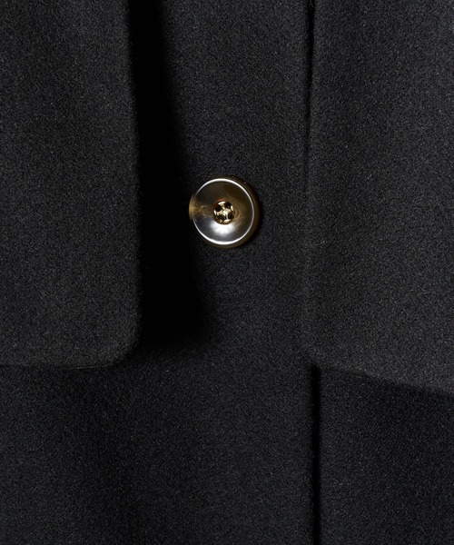 [REDYAZEL] пальто с отложным воротником MEDIUM черный женский 