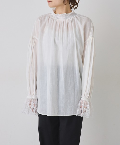 pual ce cin 「PUAL CE CIN」 長袖ブラウス FREE ホワイト レディース