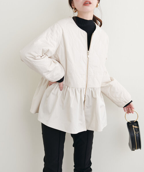 natural couture 「natural couture」 ノーカラージャケット FREE