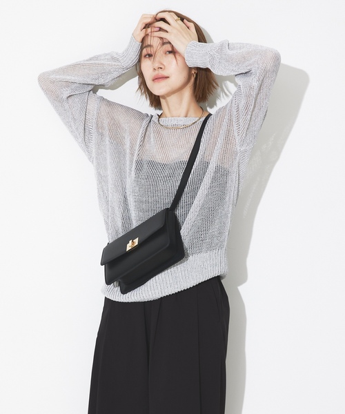 「Rouge vif」 長袖ニット フリー アイボリー レディース_画像7