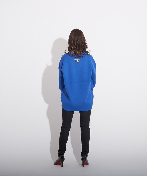 「BOY LONDON」 長袖ニット S ブルー メンズ_画像5