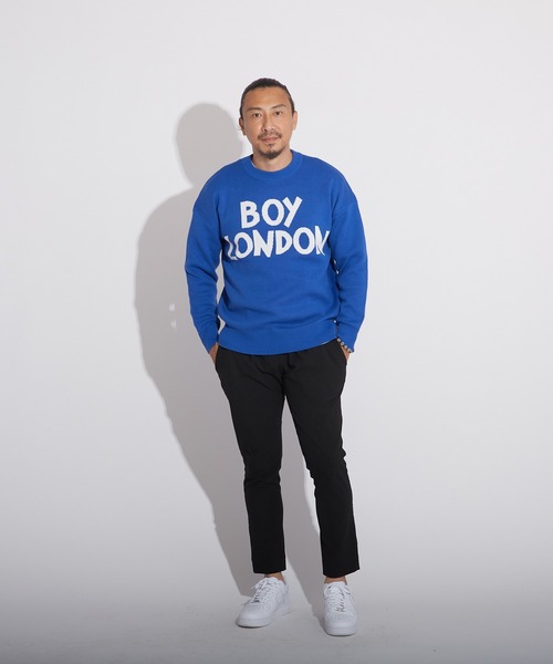 「BOY LONDON」 長袖ニット S ブルー メンズ_画像6