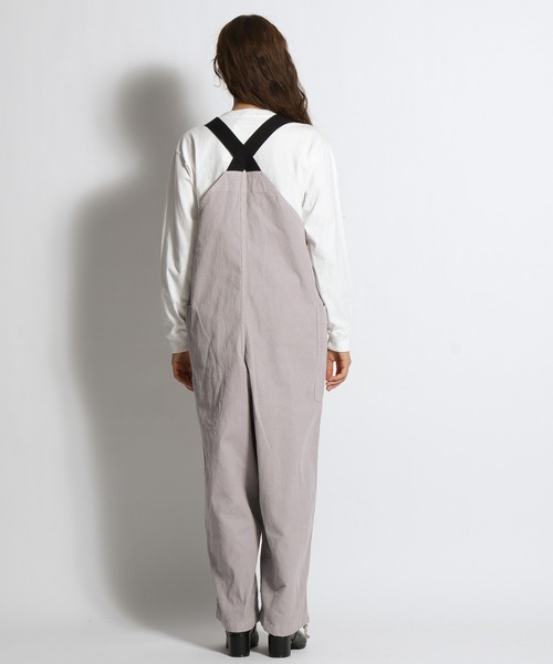 niko and…（ニコアンド） オーバーオール LARGE ブラウン レディース