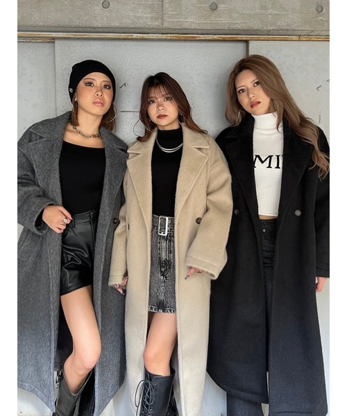 「EGOIST」 チェスターコート FREE ダークグレー レディース_画像2