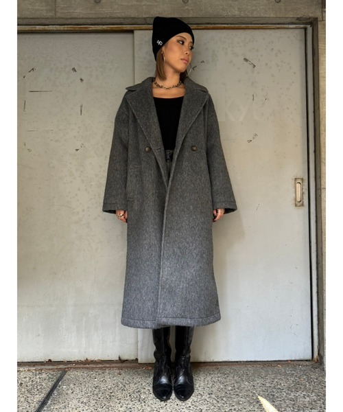 「EGOIST」 チェスターコート FREE ダークグレー レディース_画像4