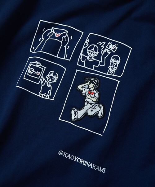 「kaoyorinakami」 長袖Tシャツ X-LARGE ホワイト メンズ_画像8