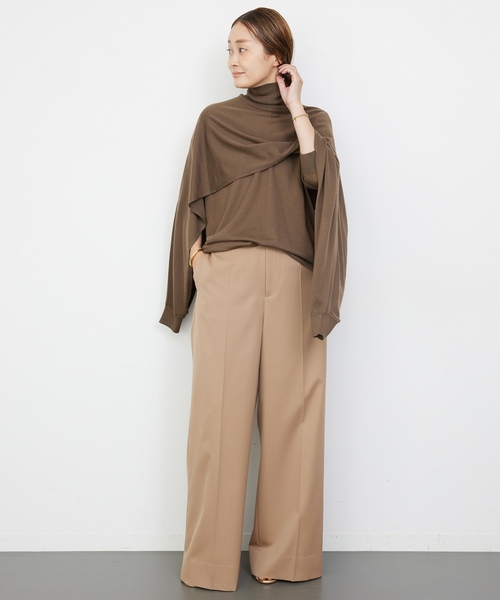「Deuxieme Classe」 「muse」スラックス 34 ネイビー レディースの画像